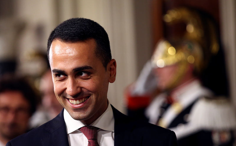 © Reuters. Il leader del M5s Luigi Di Maio