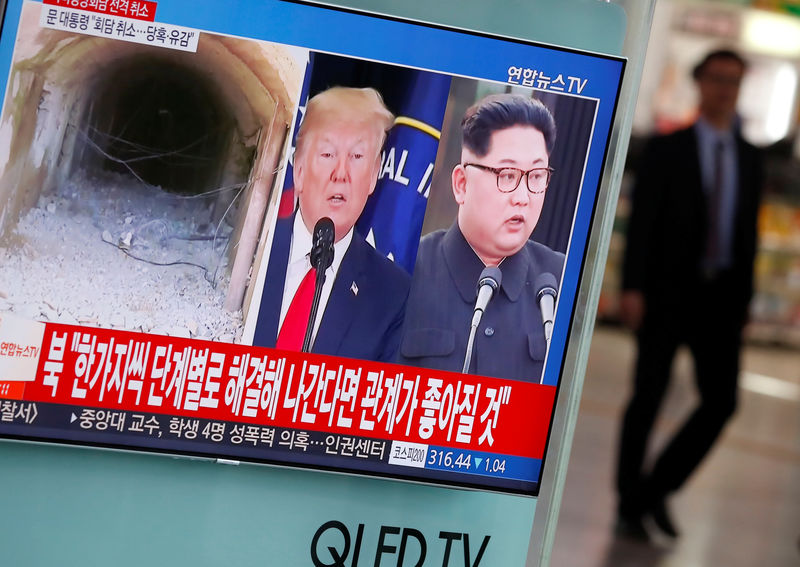 © Reuters. Corea del Norte dice que aún está abierta a conversaciones tras cancelación de cumbre