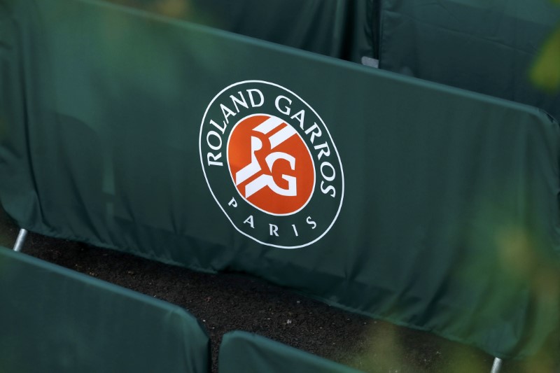 © Reuters. Tennis - French Open - Roland Garros - Roland Gorros logo