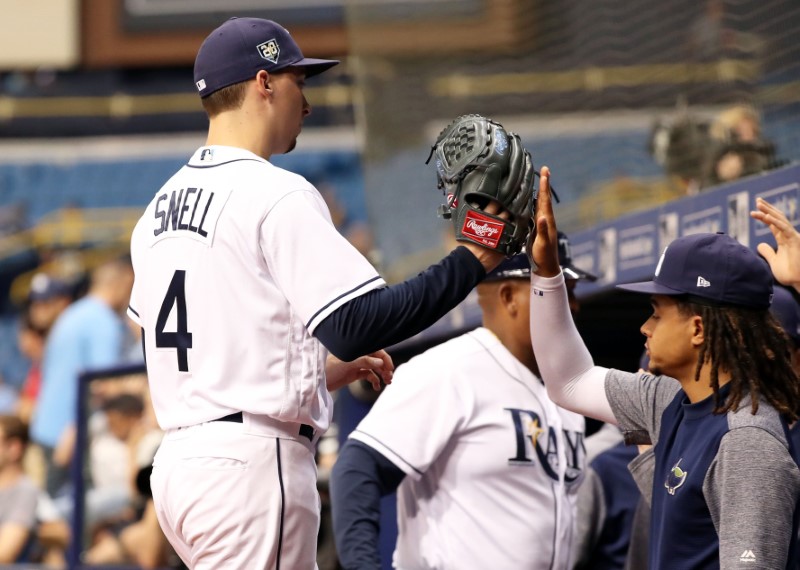 © Reuters. MLB: Boston Red Sox at Tampa Bay Rays