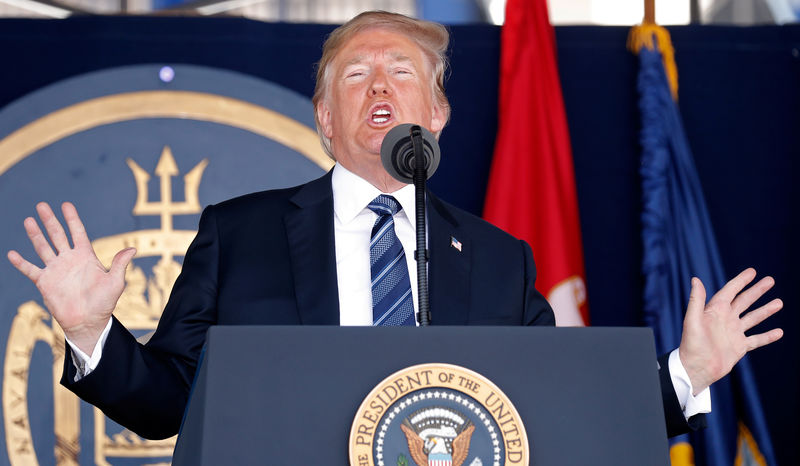 © Reuters. Trump faz discurso em Annapolis