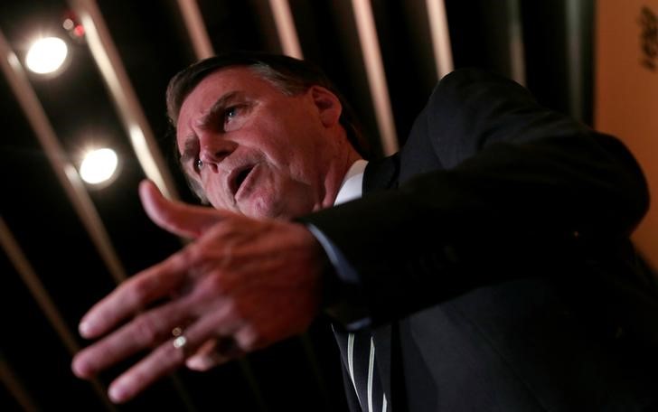 © Reuters. Deputado Jair Bolsonaro durante evento em São Paulo