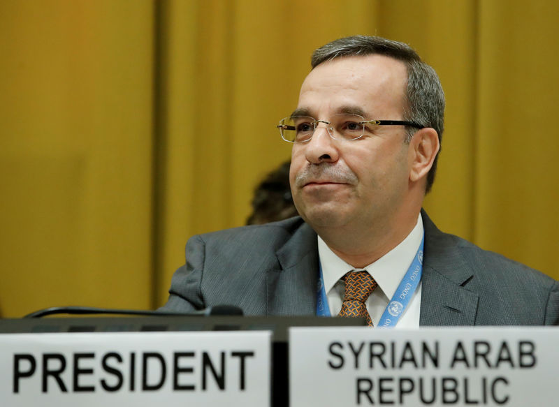 © Reuters. أمريكا غاضبة من تولي سوريا رئاسة مؤتمر الأمم المتحدة لنزع السلاح