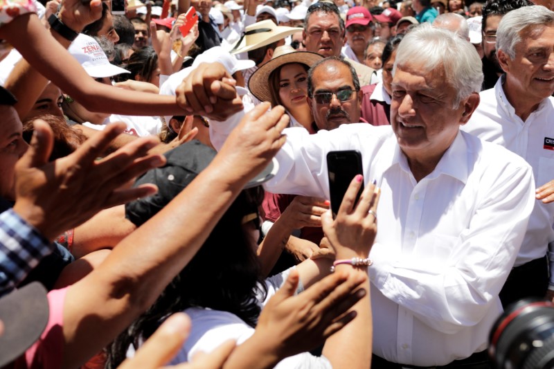 © Reuters. Candidato presidencial mexicano de esquerda Andrés Manuel López Obrador