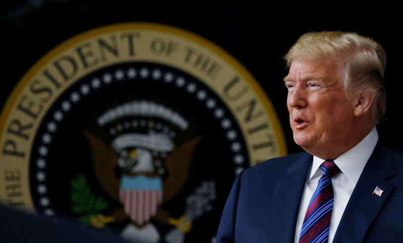 © Reuters. Presidente dos EUA, Donald Trump, durante cerimônia na Casa Branca