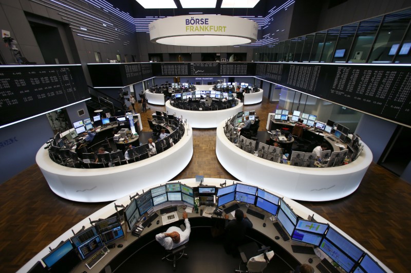 © Reuters. General view of the stock exchange in Frankfurt
