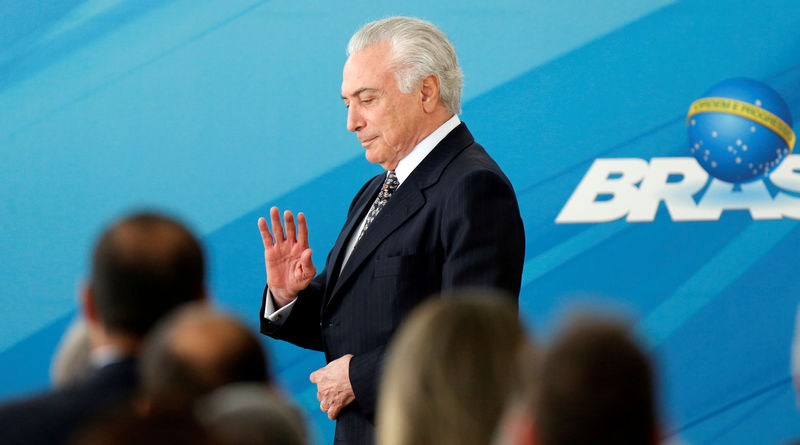 © Reuters. O presidente brasileiro Michel Temer em evento no Palácio do Planalto, em Brasília