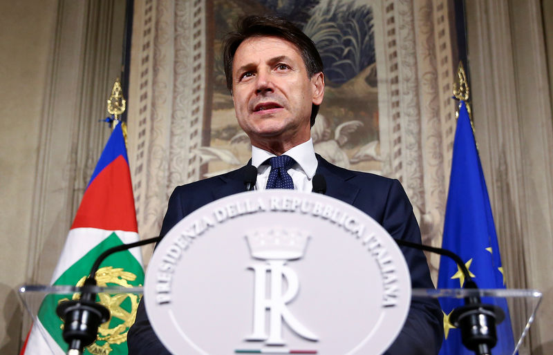 © Reuters. Il presidente del Consiglio, Giuseppe Conte