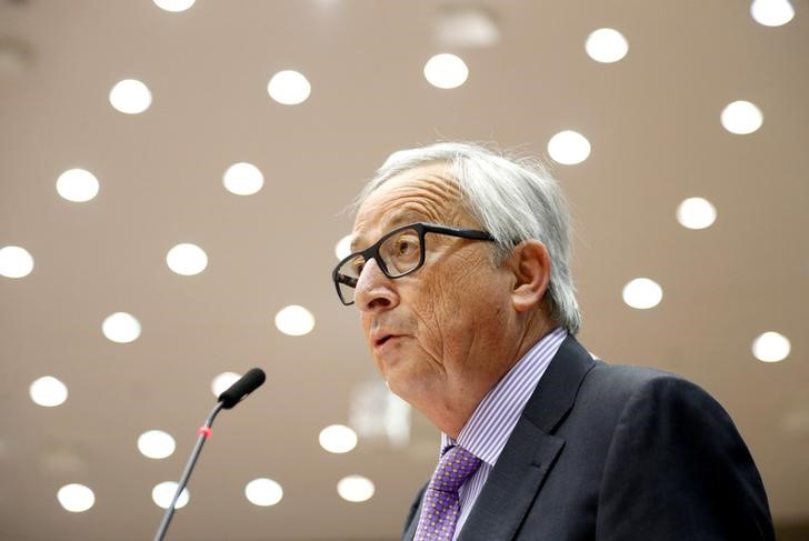 © Reuters. Jean-Claude Juncker, presidente da Comissão Europeia, em Bruxelas