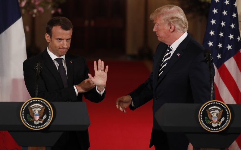 © Reuters. مصدر بالرئاسة الفرنسية: موقف أمريكا يعقد قمة مجموعة السبع