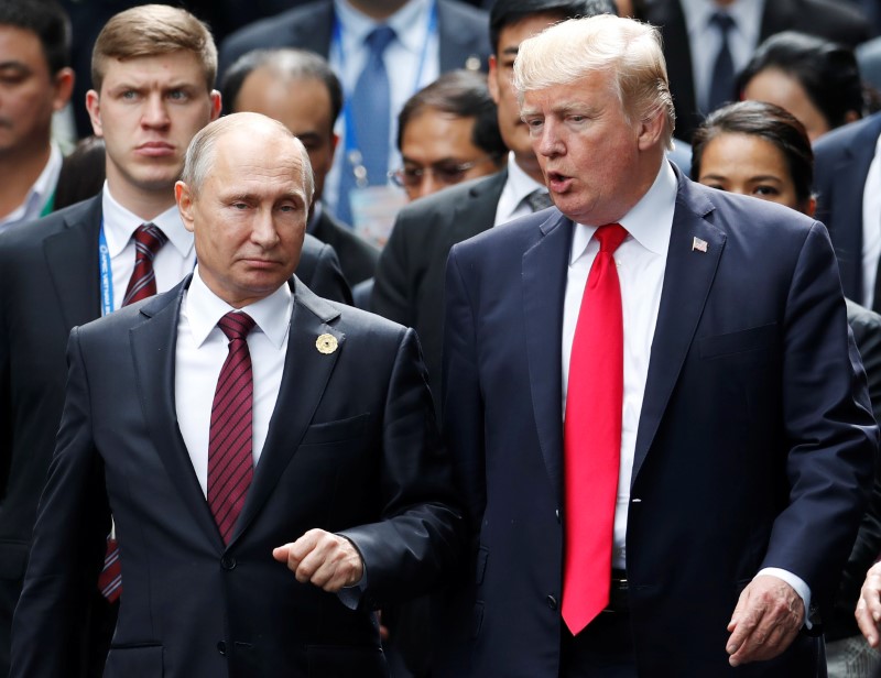 © Reuters. الكرملين يقول إنه لم يتلق أي اتصال من أمريكا بشأن قمة بوتين-ترامب