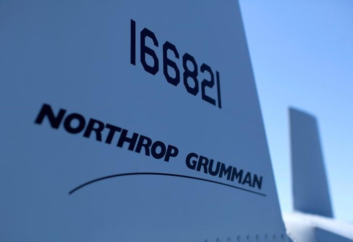 © Reuters. FILE PHOTO: A UAV helicopter build by Northrop Gruman is on deck aboard the soon to be commissioned littoral combat ship USS Coronado during a media tour in Coronado
