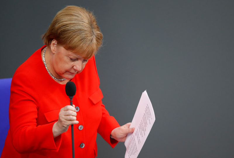 © Reuters. Merkel espera una cumbre del G7 difícil, buscará conversar con Trump