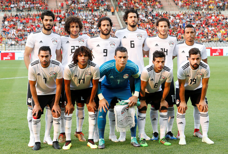 © Reuters. بلجيكا تهزم مصر بثلاثية في آخر تجربة قبل كأس العالم