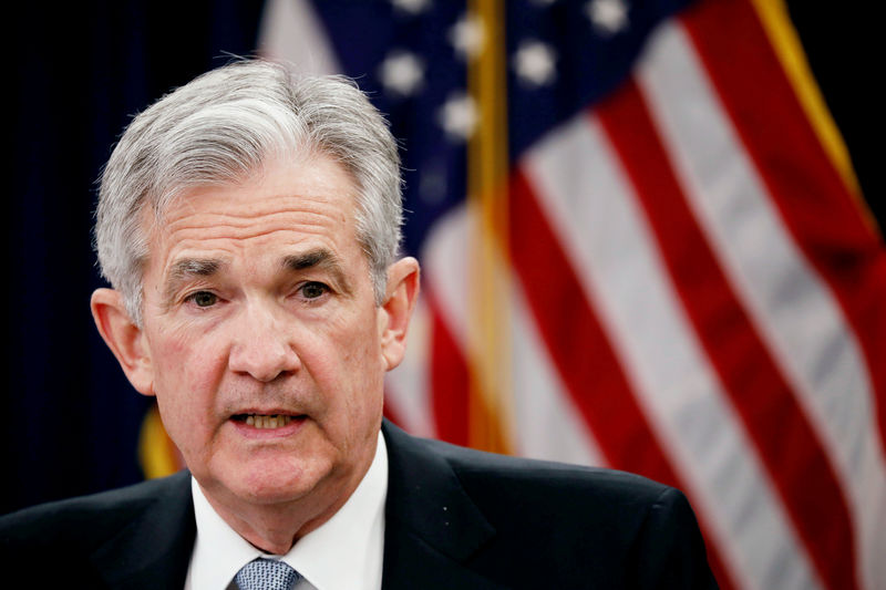 © Reuters. FILE PHOTO: Federal Reserve Chairman Jerome Powell speaks at a news conference following the Federal Open Market Committee meetings in Washington
