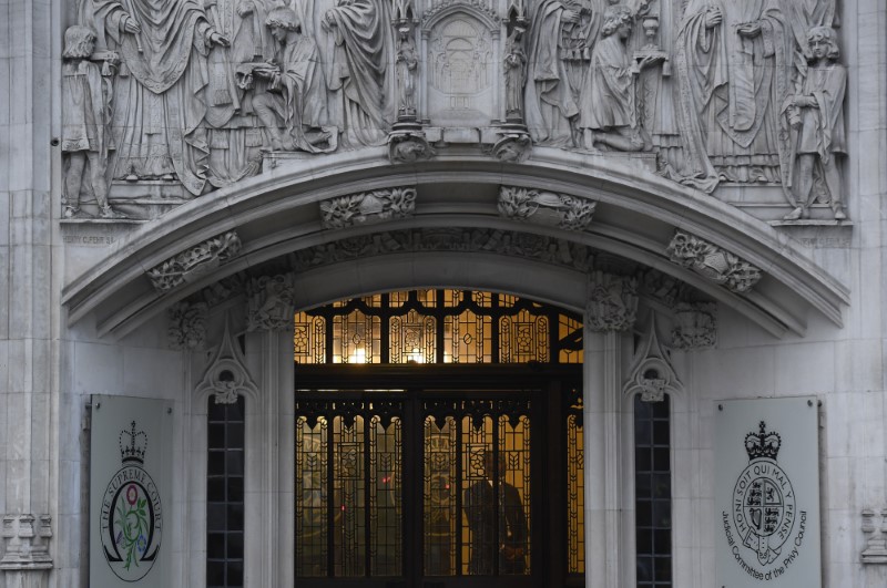 © Reuters. Prédio da Suprema Corte britânica, em Londres