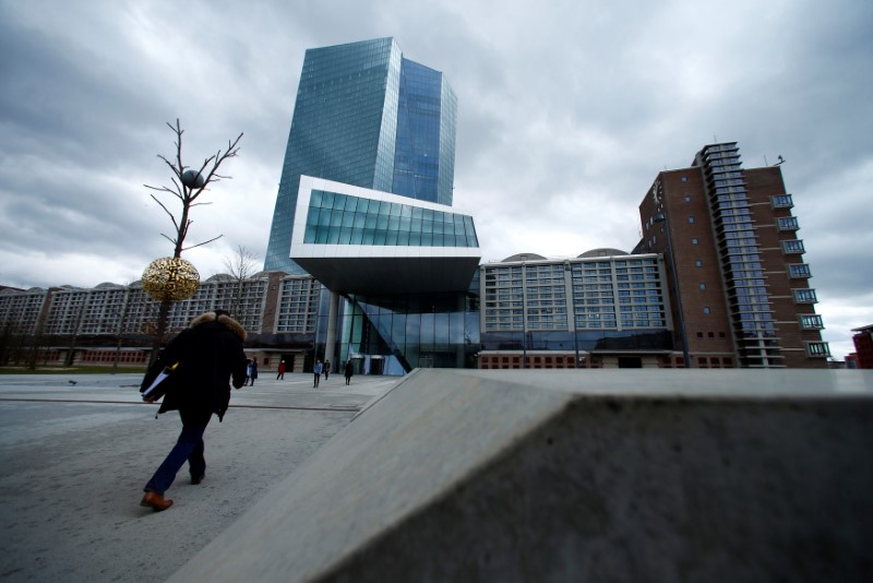 © Reuters. FILE PHOTO: European Central Bank (ECB) headquarters building is seen in Frankfurt