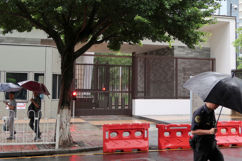 © Reuters. Consulado dos EUA na cidade chinesa de Guangzhou