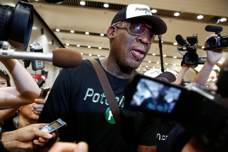 © Reuters. Ex-jogador da NBA Dennis Rodman