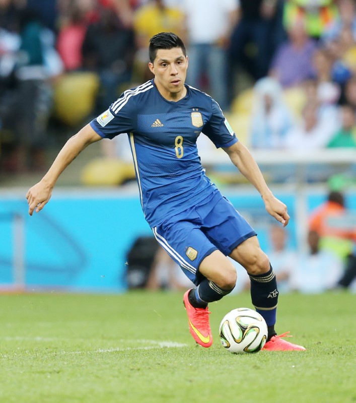 © Reuters. الأرجنتين تضم بيريز لتشكيلة كأس العالم بدلا من لانتسيني