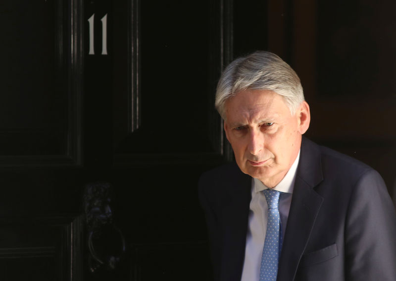 © Reuters. Britain's Chancellor of the Exchequer Philip Hammond leaves 11 Downing Street in London