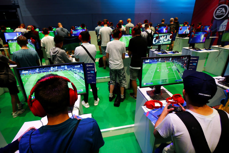 © Reuters. Primeiro dia feira de jogos de computador Gamescom em Colônia, Alemanha
