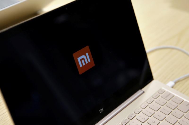 © Reuters. Logo da Xiaomi em tela de computador da empresa em Pequim, China