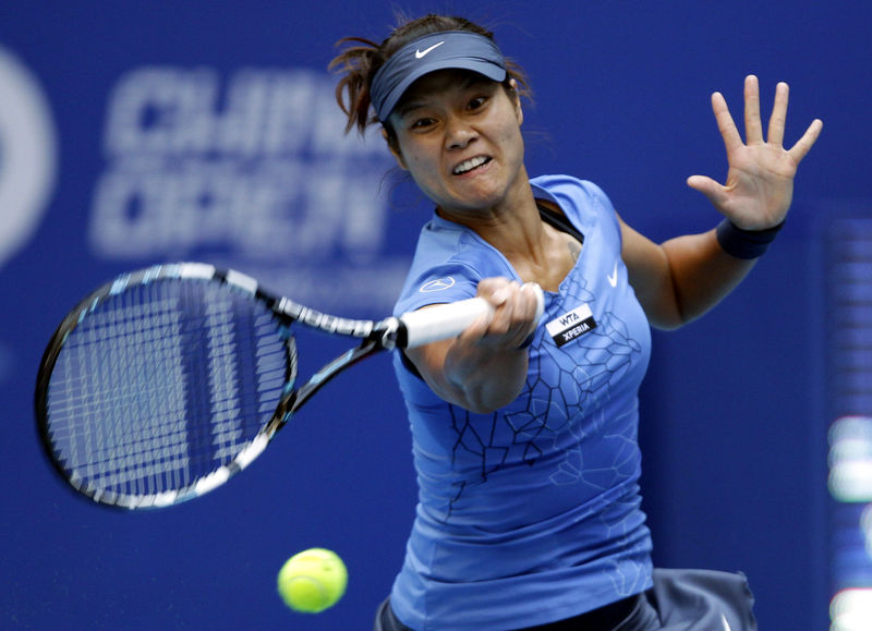 © Reuters. الصينية لي تتصدر ترشيحات قاعة مشاهير التنس
