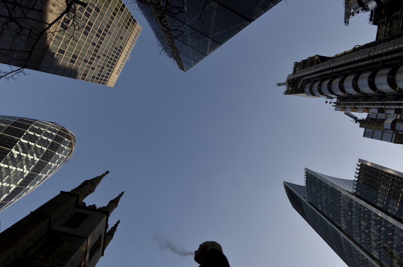 © Reuters. FILE PHOTO:  The Wider Image: Church spires and skyscrapers in the City of London