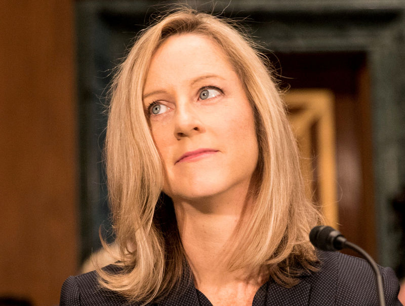 © Reuters. FILE PHOTO: CFPB nominee Kraninger testifies before Senate Banking Committee confirmation hearing on Capitol Hill in Washington