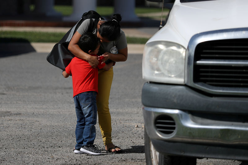 © Reuters. Avances en el proceso de reencuentro de familias de inmigrantes separadas por EEUU