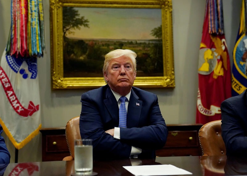 © Reuters. Presidente dos EUA, Donaldo Trump, durante audiência na Casa Branca, em Washington