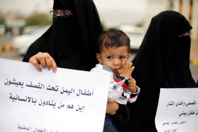 © Reuters. الأمم المتحدة: ضربات التحالف بقيادة السعودية باليمن قد تصل إلى جرائم حرب