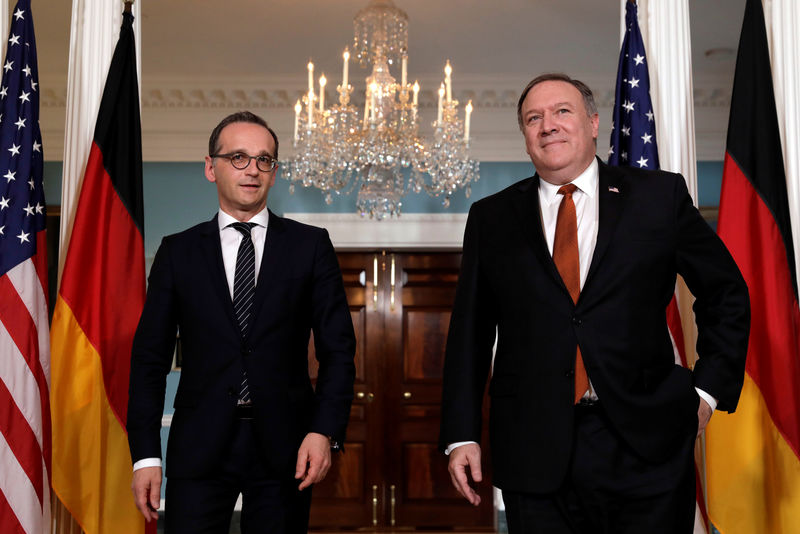 © Reuters. Secretary of State Mike Pompeo meets with German Foreign Minister Heiko Maas