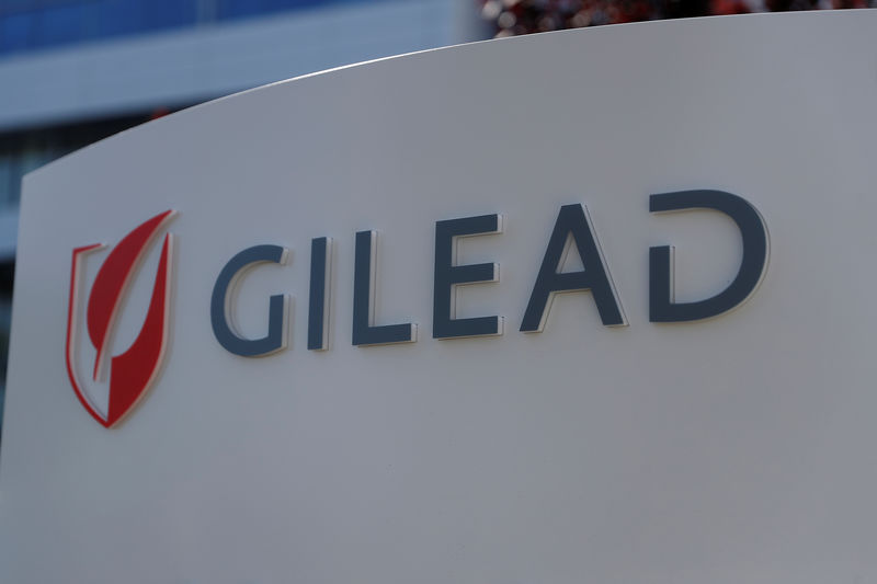 © Reuters. A Gilead Sciences, Inc. office is shown in Foster City, California