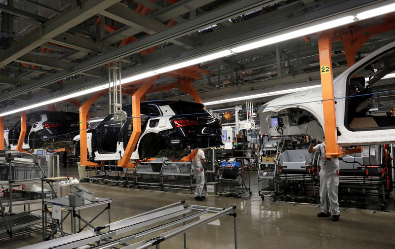 © Reuters. Produção de Audi em San Jose Chiapa, no México