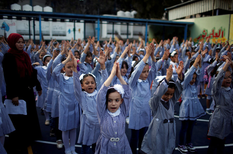 © Reuters. مدارس الأونروا تفتح أبوابها في الضفة وغزة رغم خفض التمويل الأمريكي
