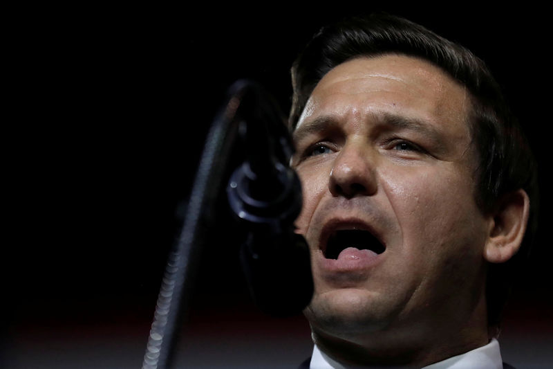 © Reuters. DeSantis faz discurso em Tampa