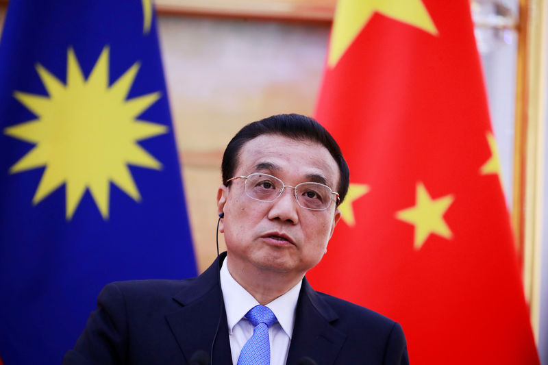 © Reuters. Primeiro-ministro da China, Li Keqiang, durante coletiva de imprensa em Pequim