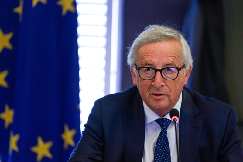 © Reuters. Presidente da Comissão Europeia, Jean-Claude Juncker, durante evento na Bélgica