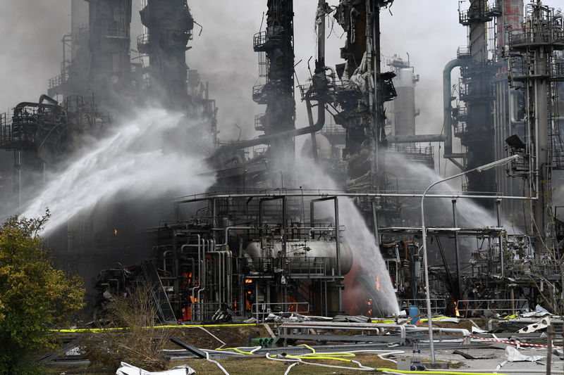 Explosion, fire erupt at Vohburg refinery in Germany: police By Reuters