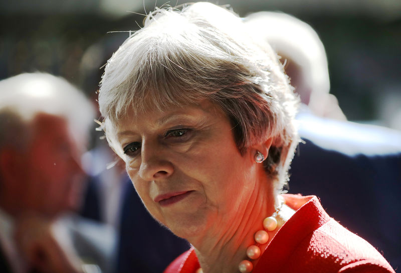 © Reuters. Britain's Prime Minister Theresa May visits the Royal Welsh Show in Llanelwedd, Wales