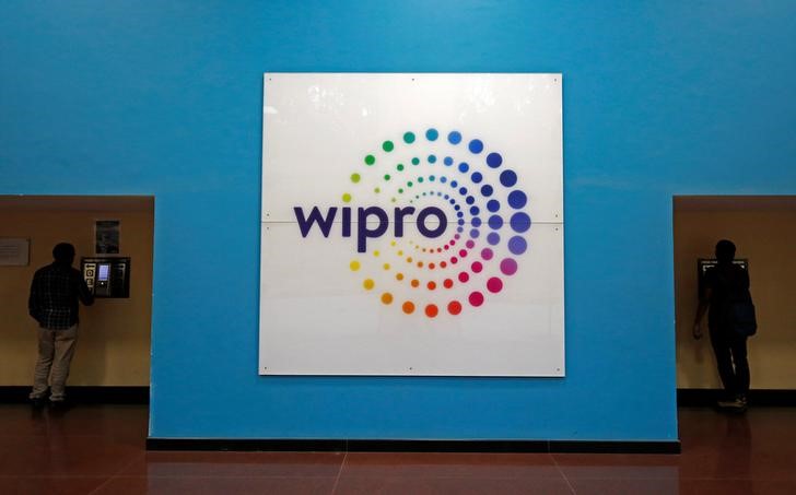 © Reuters. The logo of Wipro is seen inside the company's headquarters in Bengaluru