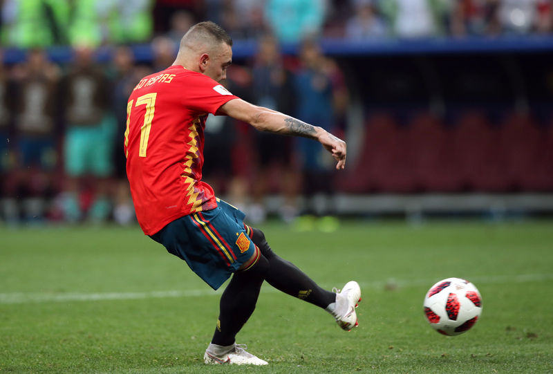 © Reuters. انضمام أسباس لتشكيلة إسبانيا بعد استبعاد كوستا لأسباب شخصية