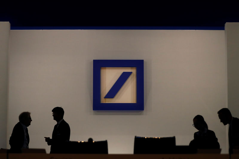 © Reuters. All'assemblea annuale di Deutsche Bank, a Francoforte