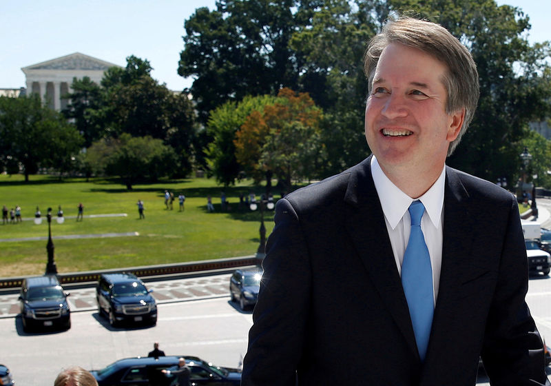 © Reuters. Brett Kavanaugh no Capitólio, em Washington