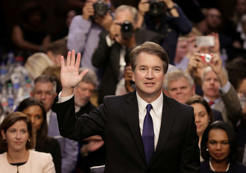 © Reuters. Kavanaugh em audiência no Senado