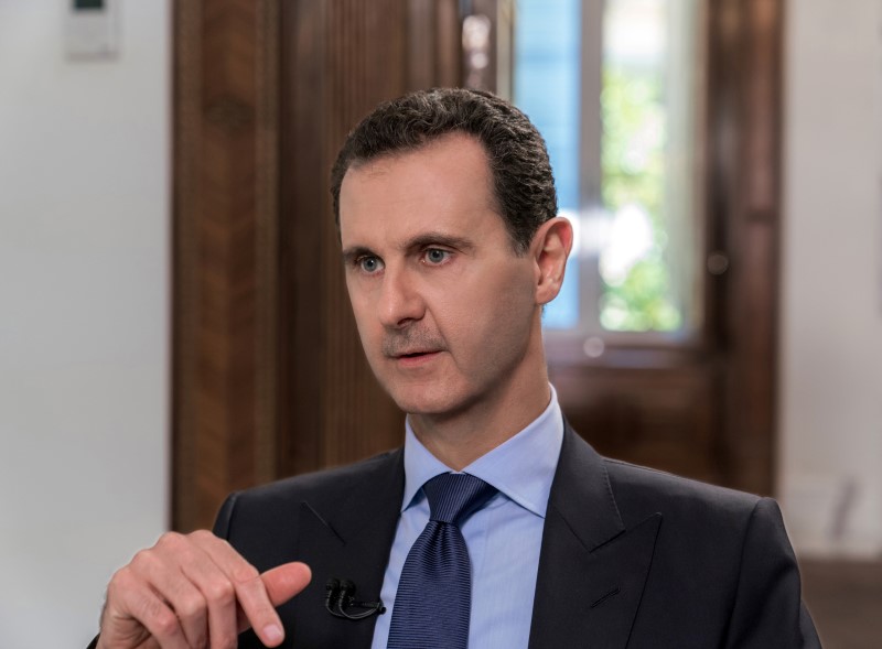 © Reuters. ترامب يقول إنه لم يبحث اغتيال الأسد