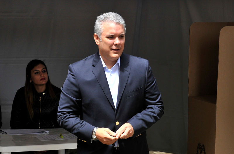 © Reuters. Duque em Bogotá