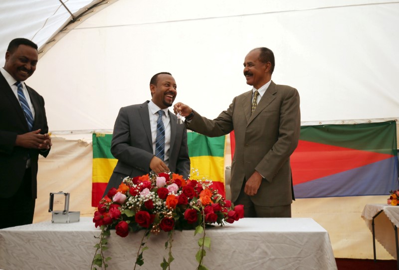 © Reuters. إعلام: إثيوبيا تعاود فتح سفارتها في إريتريا